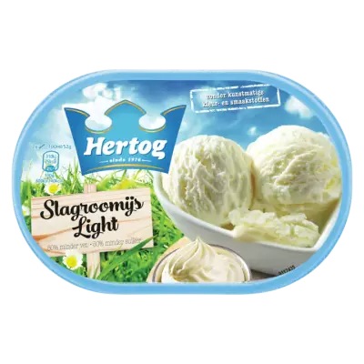 Hertog IJs Slagroom Light
