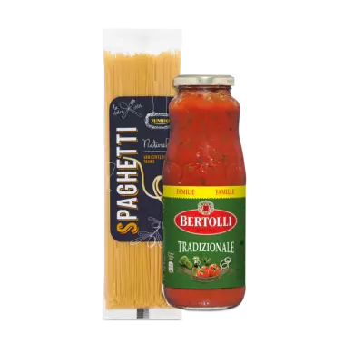 Huismerk Spaghetti Met Bertolli Pastasaus