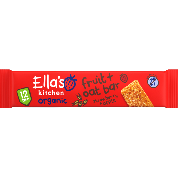 Ella's Kitchen Fruit + Oat Bar strawberry apple 12+ bio