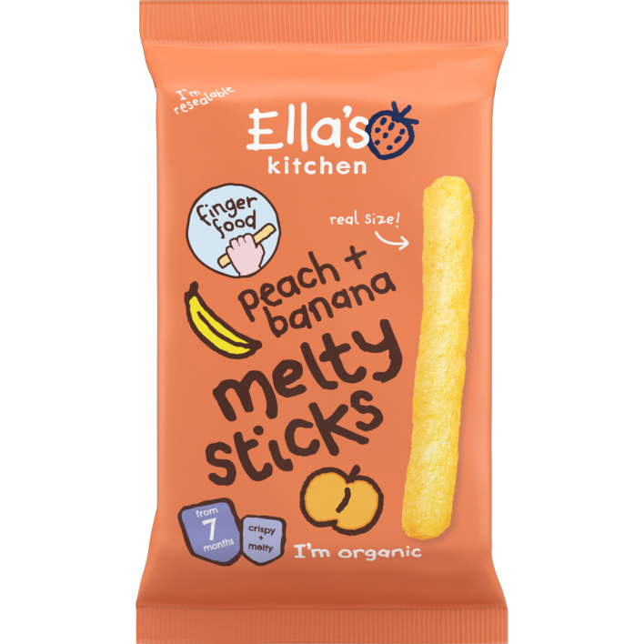 Ella's Kitchen 7+ Melty Sticks Peach & banana