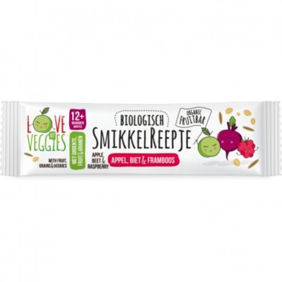 Love my veggies Smikkelreepje appel, biet & framboos