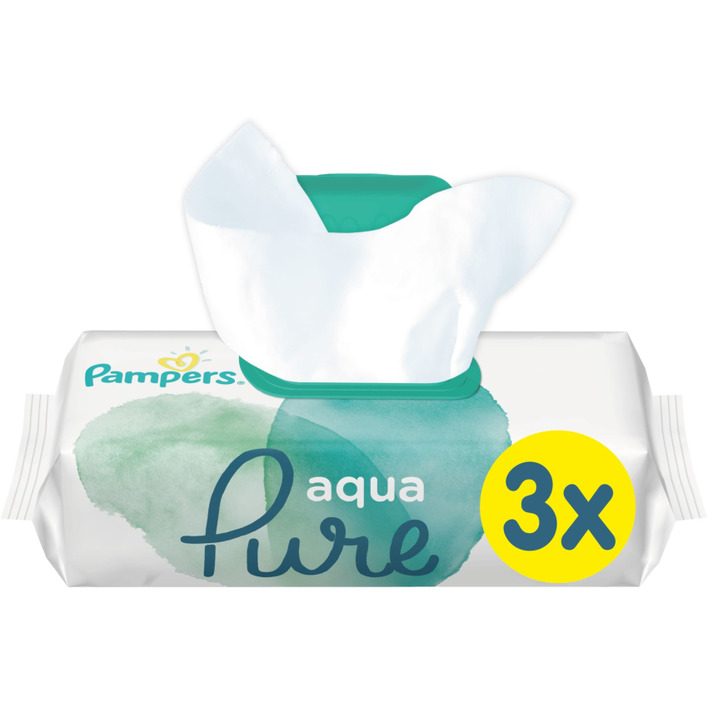 Pampers Baby Wipes Pure Protection 3 stuks