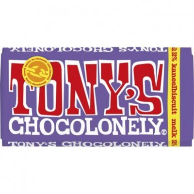 Tony's Chocolonely Melkchocolade kaneelbiscuit