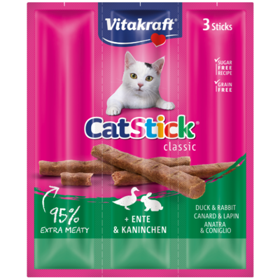 Vitakraft Kattensnacks stick mini eend-konijn