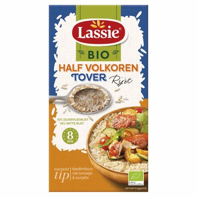 Lassie Biologische Toverrijst Halfvolkoren