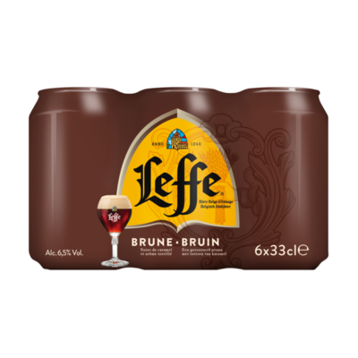 Leffe Bruin Belgisch Abdijbier Blikken