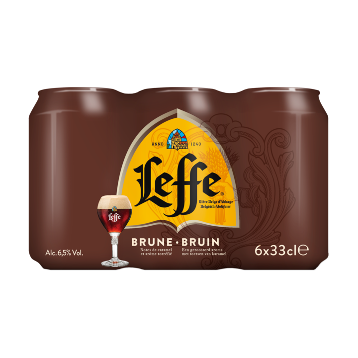 Leffe Bruin Belgisch Abdijbier Blikken