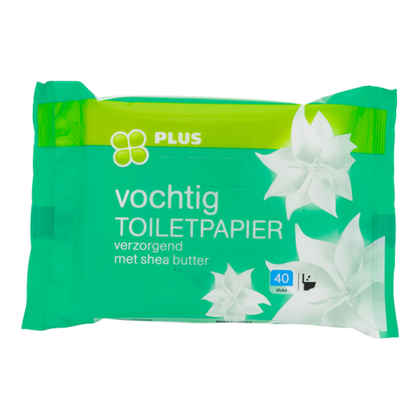 Huismerk Vochtig toiletpapier shea butter
