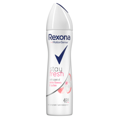 Rexona Women Anti-Transpirant Spray Stay Fresh White Flower & Lychee