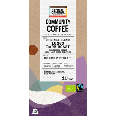 Fairtrade Original Lungo dark roast cupjes