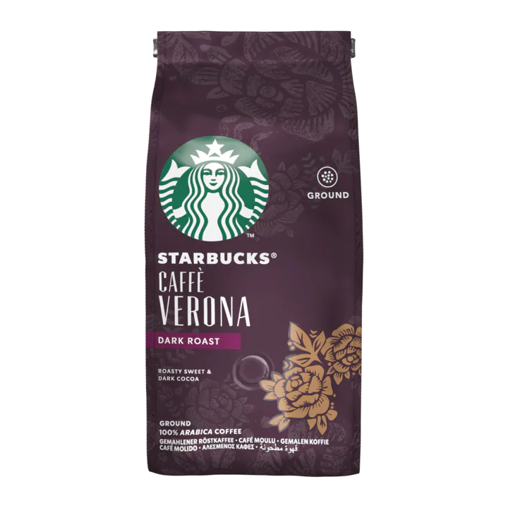 Starbucks® Caffè Verona™ Dark Roast Gemalen Koffie 200 g Zak