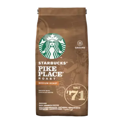 Starbucks® Pike Place® Medium Roast Gemalen Koffie 200 g Zak