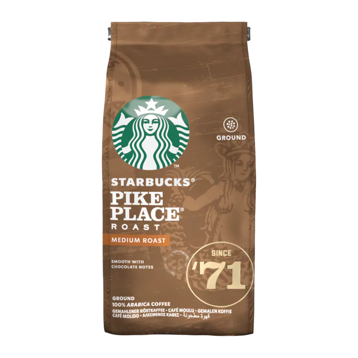Starbucks® Pike Place® Medium Roast Gemalen Koffie 200 g Zak