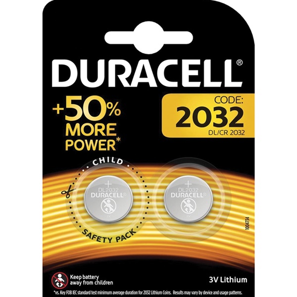 Duracell knoopcel batterij 2032