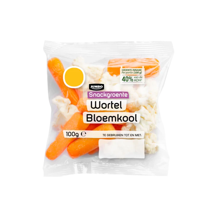 Huismerk Snackgroente Wortel Bloemkool