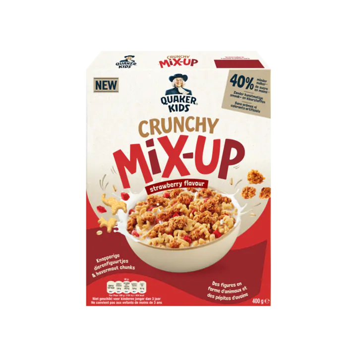 Quaker Kids Crunchy Mix-Up Aardbei