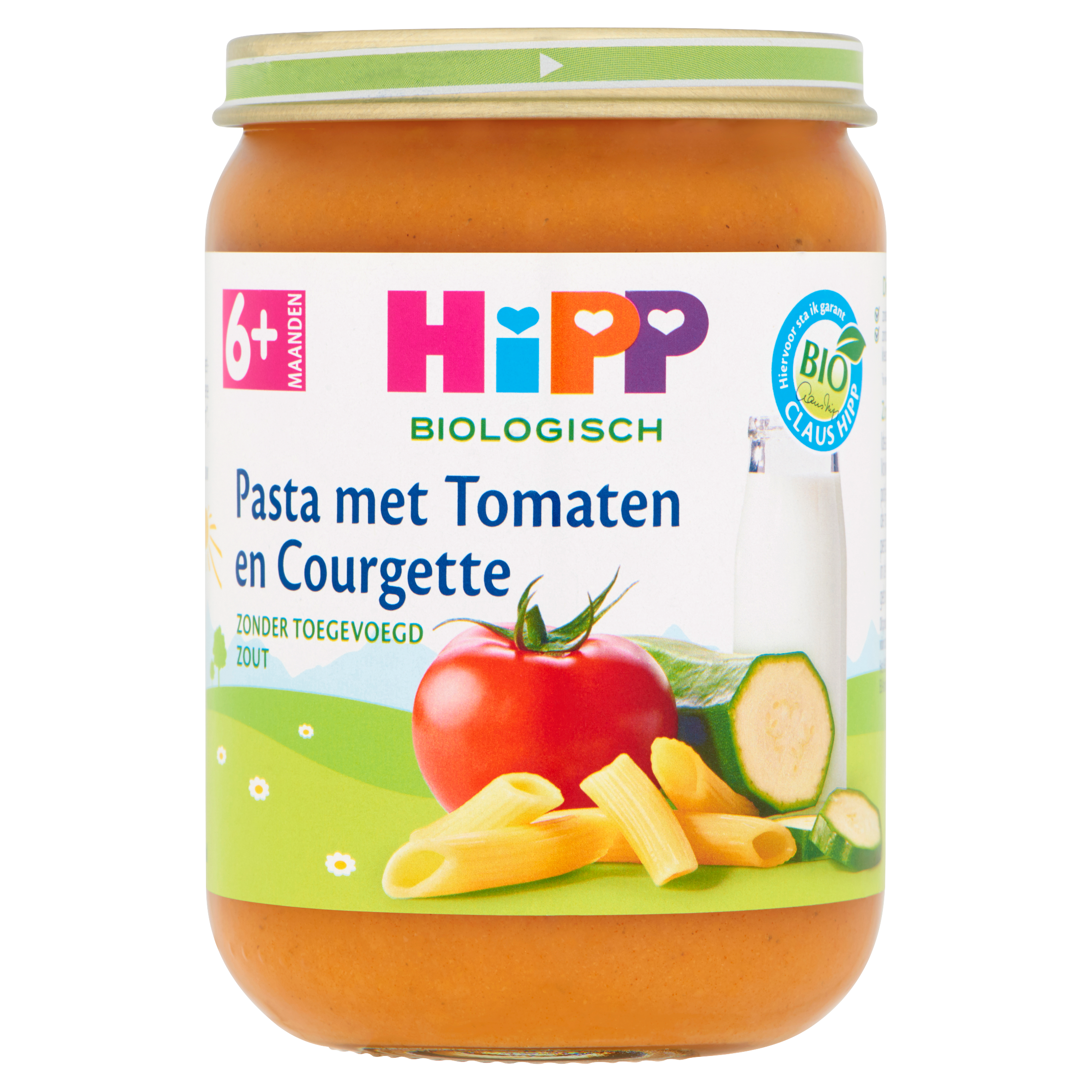 HiPP Biologisch Pasta met Tomaten en Courgette 6+ Maanden 190 g