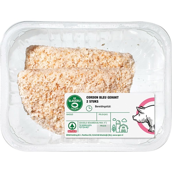 Huismerk gehakt cordon bleu