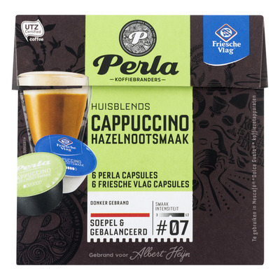 Huismerk Perla dolce gusto hazelnoot cappuccino