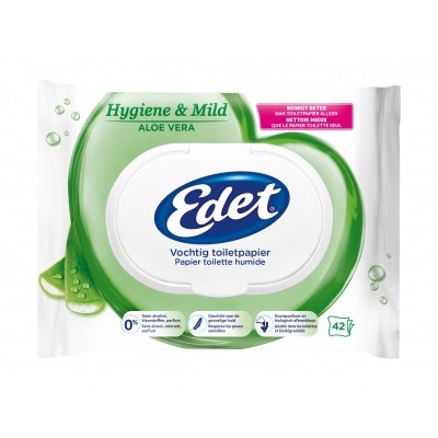 Edet Vochtig toiletpapier aloë vera