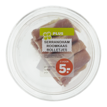 Huismerk Serranohamrolletjes