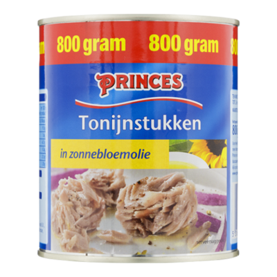 Princes Tonijnstukken in zonnebloemolie