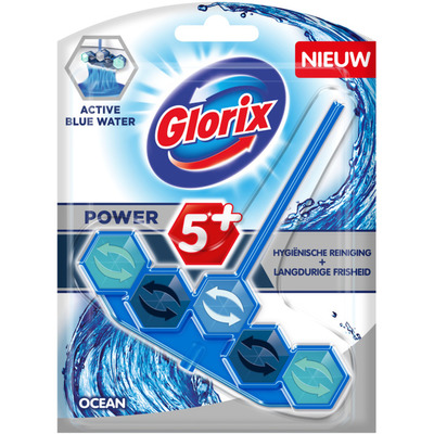Glorix Wc blok blauw water pink Magnolia
