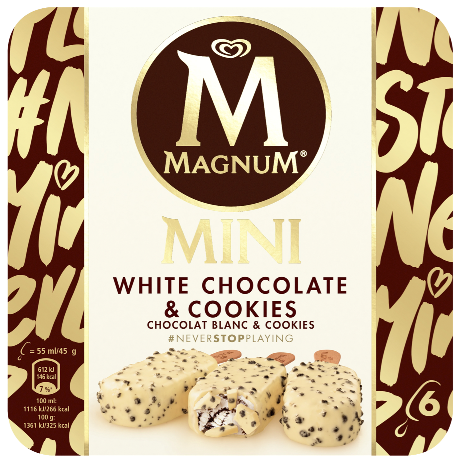 Ola Magnum white cookies mini 6 stuks