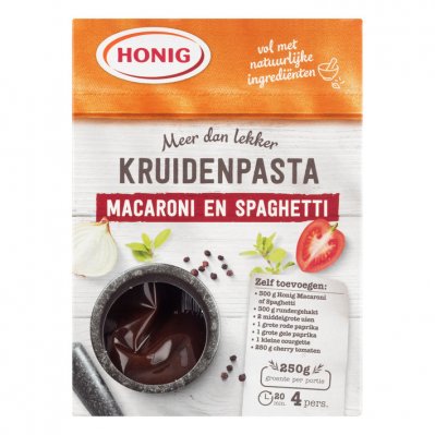 Honig Kruidenpasta macaroni en spaghetti