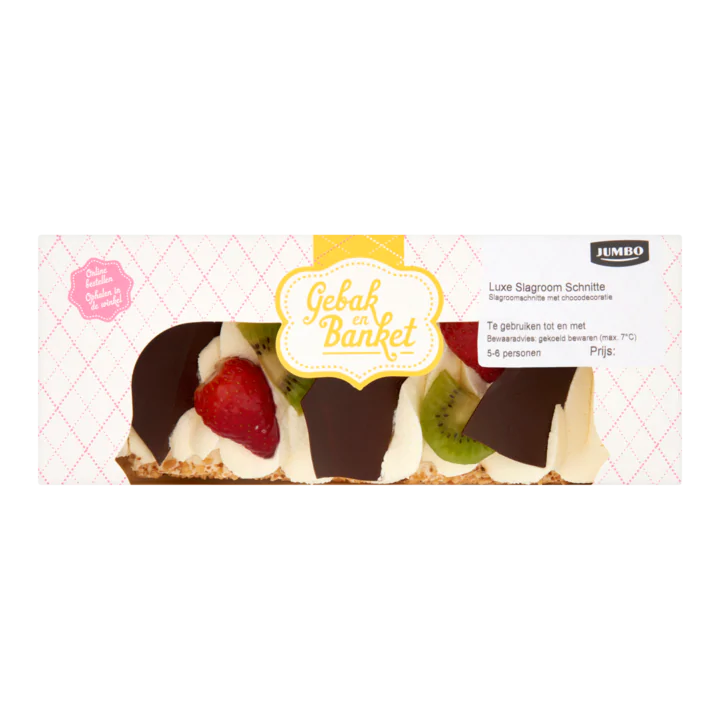 Huismerk Gebak en Banket Luxe Slagroom Schnitte
