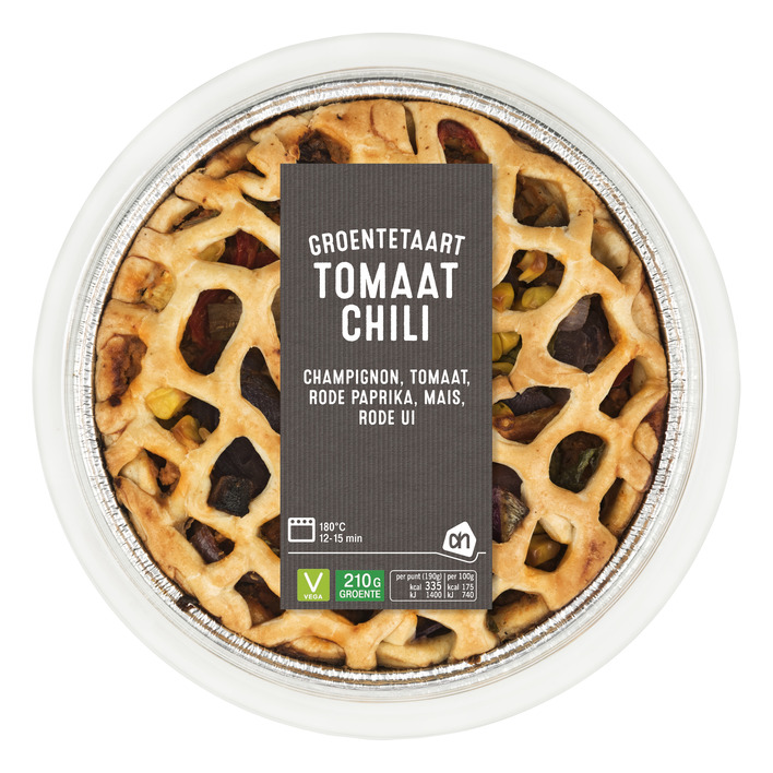Huismerk Groentetaart tomaat chili