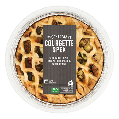 Huismerk Groentetaart courgette spek