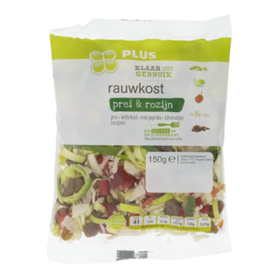 Huismerk Rauwkost prei rozijn