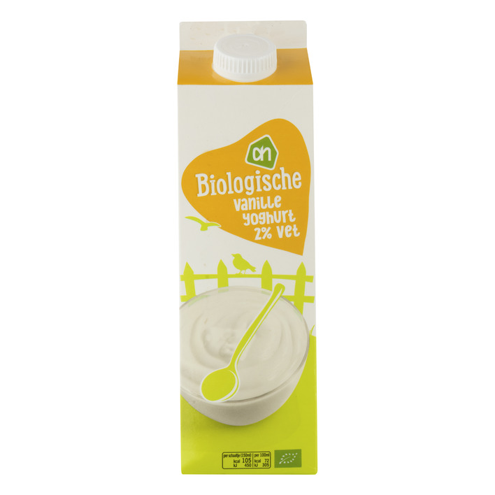 Huismerk Biologisch Vanille yoghurt 2%