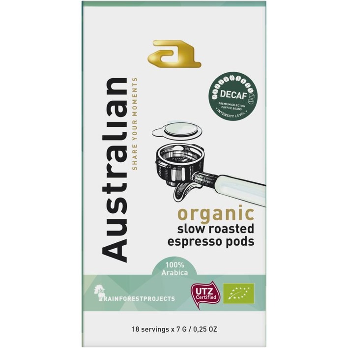 Australian Espresso pods decaf utz