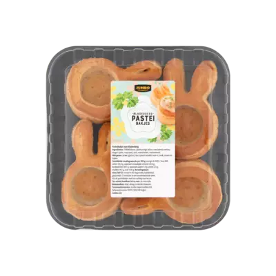 Huismerk Bladerdeeg Pasteibakjes in Haasvorm 4 Stuks