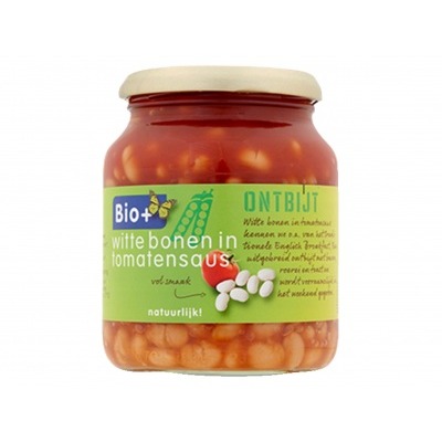 Bio+ Witte bonen in tomatensaus