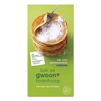 Huismerk pannenkoekenmix volkoren