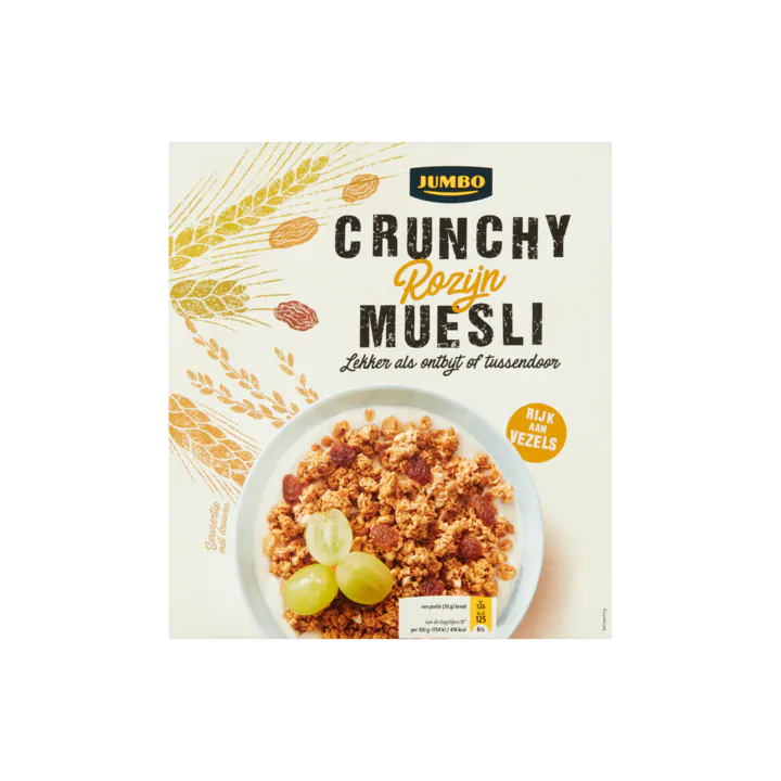 Huismerk Crunchy Rozijn Muesli