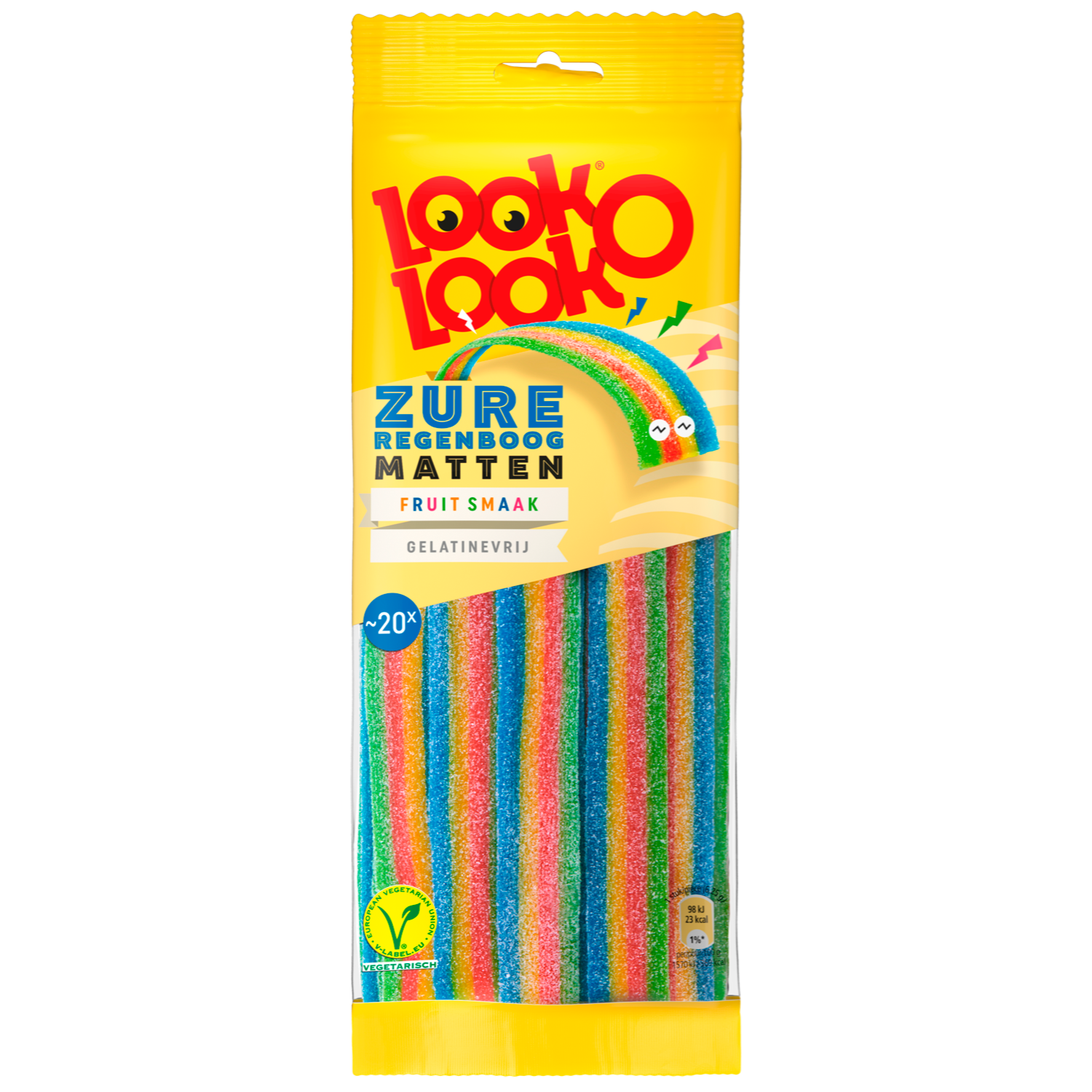 Look O Look Zure regenboogmatten fruit