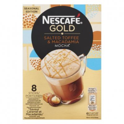 Nescafé Gold salted toffee macadamia oploskoffie