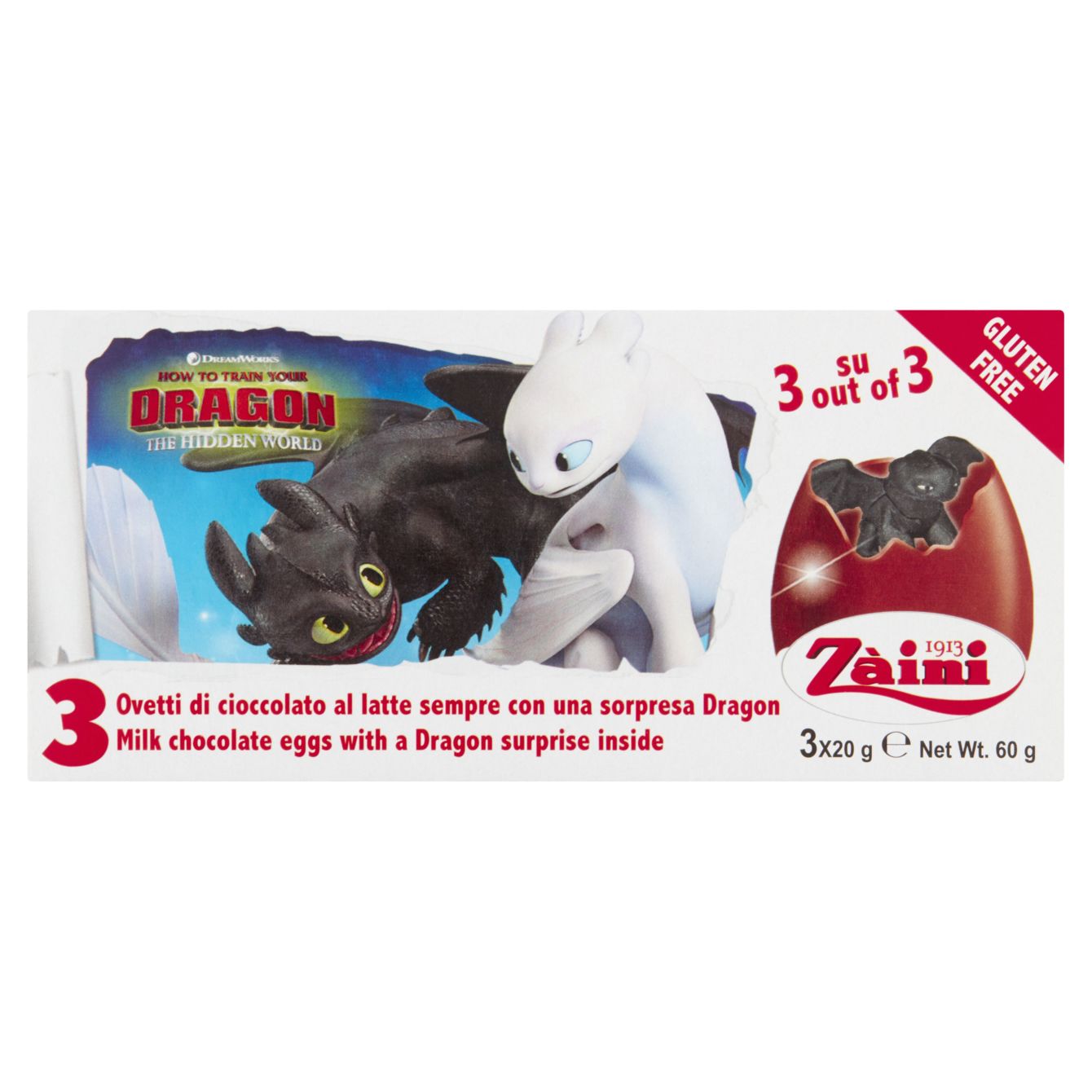 Zaini Chocolate Eggs Dragons 3-pack