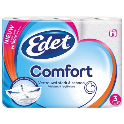 Edet toiletpapier comfort 3-laags