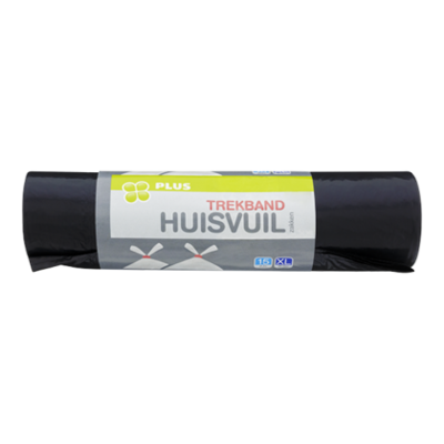 Huismerk Vuilniszak trekband 60 liter