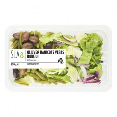 Huismerk Sla& olijven haricots verts rode ui