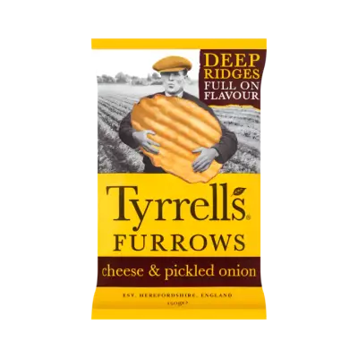 Tyrrells Furrows Cheese & Pickled Onion