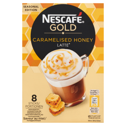 Nescafe Gold caramelised honey latte