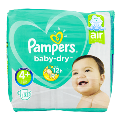 Pampers Luiers Baby Dry maat 4+