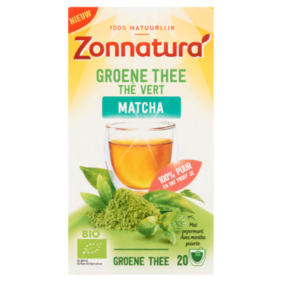 Zonnatura Groene thee matcha pepermunt
