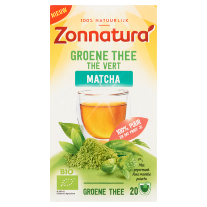 Zonnatura Groene thee matcha pepermunt